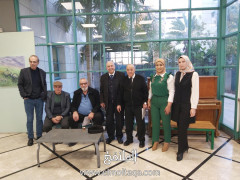 زيارة فنية لاعضاء جمعية ابداع  لمعرض انطباعات مكان للفنانةياسمين شموط