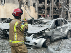 الجنوب.اصابة مباشرة لمبنى جراء سقوط صواريخ.