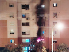 بئر السبع.19 إصابة جراء حريق في مبنى سكني.