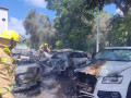 اندلاع حريق بمجمع سيارات ادى الى وفاة شخص بسبب الانفجار