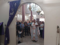 اضاءة شعلة النور بكنيسة الروم الملكيين الكاثوليك في كفرياسيف