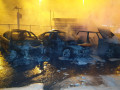 حريق شب فجر اليوم في ٦ سيارات خصوصيه ببلدة جولس