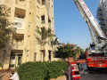 حريق كبير شب في عماره سكنيه بشارع عوفرا حازا.