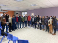 ورشة "يوغا الضحك" مع المُدرب سرور حلبي بمدرسة العين كفرياسيف