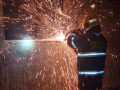 اخماد حريق شب في محلات رويال ستوك في مدينة طمرة .