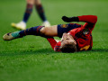 نجم برشلونة بابلو تعرض لإصابة خطيرة في الركبة خلال مباراة إسبانيا و جورجيا