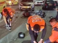 حادث طرق بين مركبة ودراجة نارية في اشدود