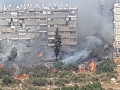 اندلاع حريق في مساحات أشواك في حيفا