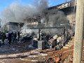 صور من المنزل الذي تعرض للحريق في قرية حرفيش