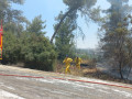 حريق في منطقة احراش بالقرب من بار غيورا وتسور هداسا القدس.