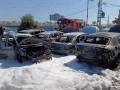 القدس: إندلاع حريق في معرض للسيارات
