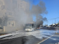 بيت شيمش_اندلاع حريق في حافلة *