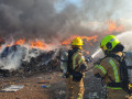 دبورية : حريق كبير ومحاولة منع انتشار النار لمخازن ومباني المدينة