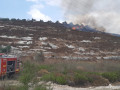 اندلاع حريق في منطقة اشواك قرب حفات جلعاد في الضفة*