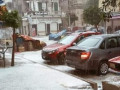 الثلوج تغطى شوارع الإسكندرية وتكتسى باللون الأبيض