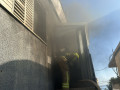 عسفيا.حريق في مبنى وطواقم الاطفاء والانقاذ تعمل على اخماده.